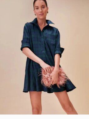 NWT TUCKERNUCK Blackwatch Callahan Shirt Dress Size XXS